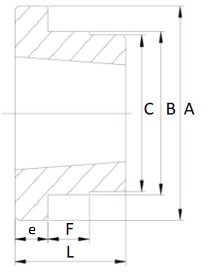 Ступица приварная (PHH WH25) TB-2517, EMT | ЕМТ