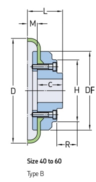 Торообразная полумуфта FLEX F60 RSB (PHE F60RSBFLG), EMT | ЕМТ