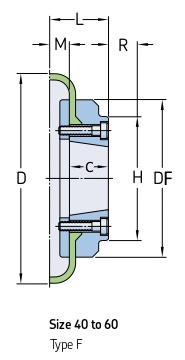 Торообразная полумуфта FLEX F50 F-TB 1210 (PHE F50FTBFLG), EMT | ЕМТ