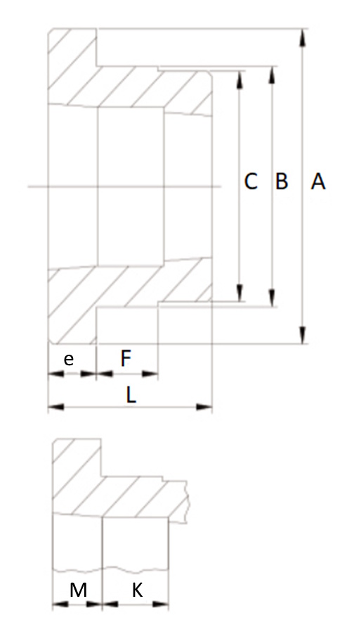 Ступица приварная (PHH WH35-1) TB-3525, EMT | ЕМТ