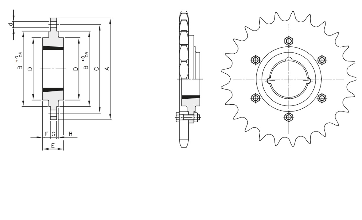Ступица приворачиваемая (PHH BF25) TB-2517, EMT | ЕМТ
