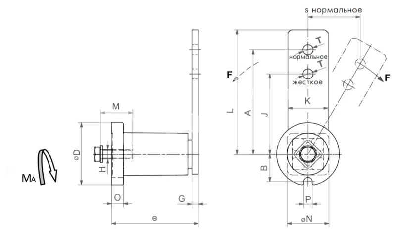 Рычаг-натяжитель SE 50 (RE 70), EMT | ЕМТ