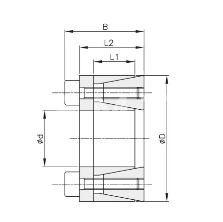Втулка зажимная BK 45 (RCK 45) 38x60 (KLHH038), EMT | ЕМТ