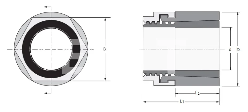 Втулка зажимная MINI KBS 56 6x16, EMT | ЕМТ