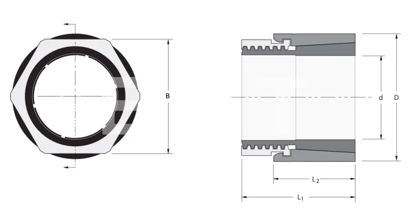 Втулка зажимная MINI KBS 58 22x42, EMT | ЕМТ