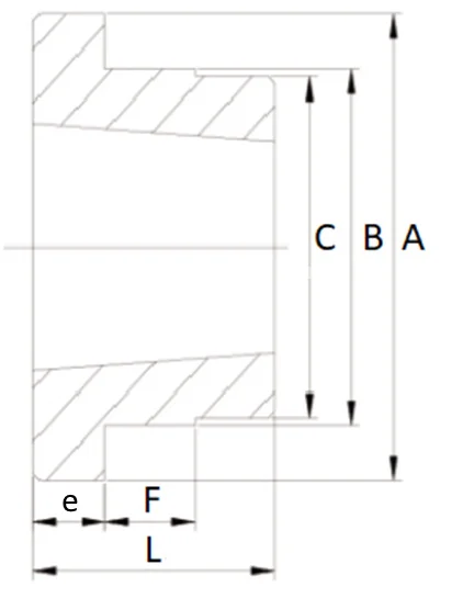 Ступица приварная (PHH W16) TB-1615, EMT | ЕМТ