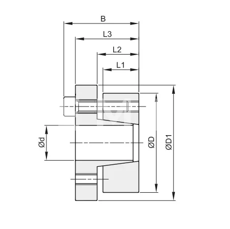 Втулка зажимная BK 15 (RCK 15) 45x80 (KLBB345), EMT | ЕМТ