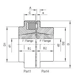 Полумуфта N-EUPEX 140 под расточку часть 3, EMT | ЕМТ
