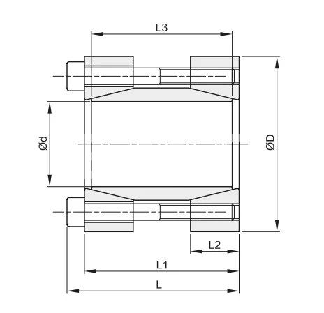 Втулка зажимная BK 95 (RCK 95) 28x60 (KLMM028), EMT | ЕМТ
