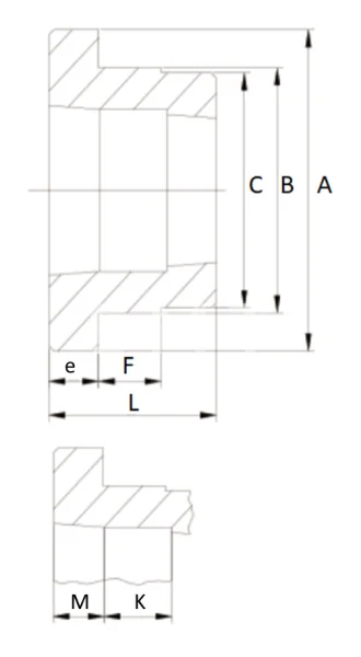 Ступица приварная (PHH WH45-2) TB-4545, EMT | ЕМТ