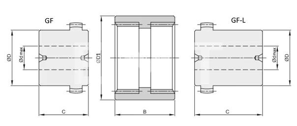 Зубчатая полумуфта GF-55 с короткой ступицей, EMT | ЕМТ