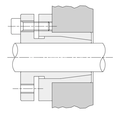 Втулка зажимная BK 30 6x14 (KLTX006) из нержавеющей стали, EMT | ЕМТ